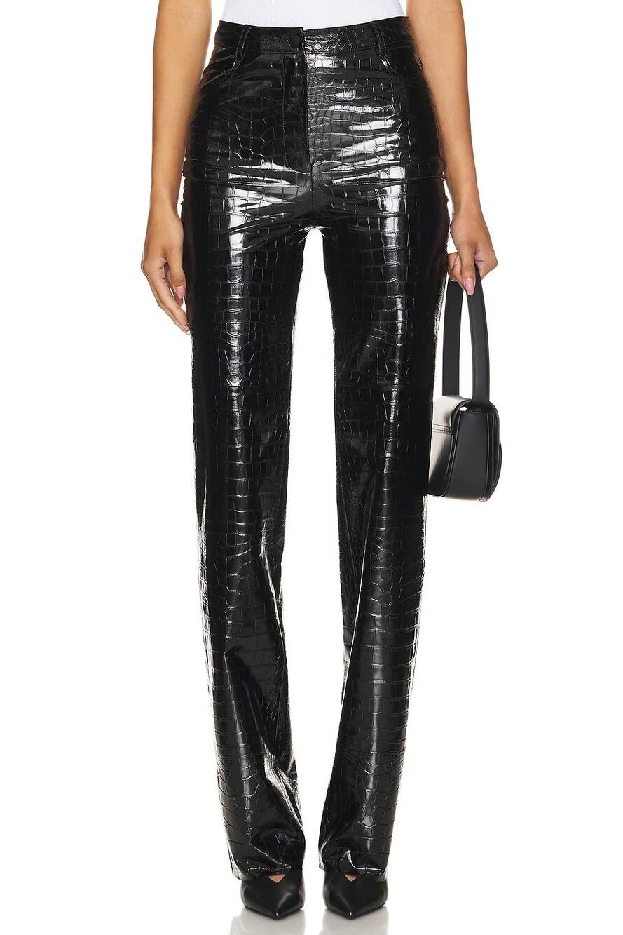 Cultnaked Killa Pants Croc Patent High Rise Streetwear Y2k Fall Winter Party XS